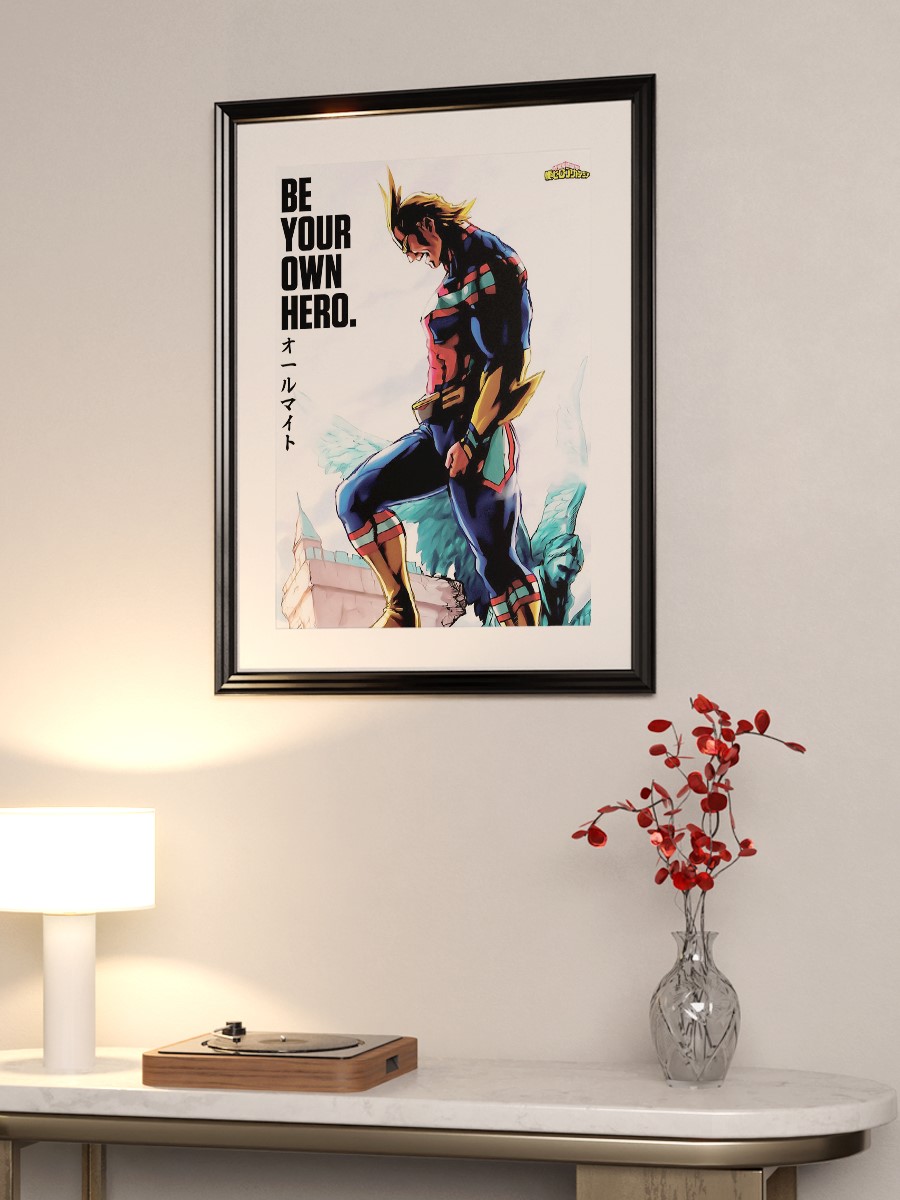 Anime Academia All Might Anime Poster Çerçevesiz Yüksek Kalite Anime Duvar Poster