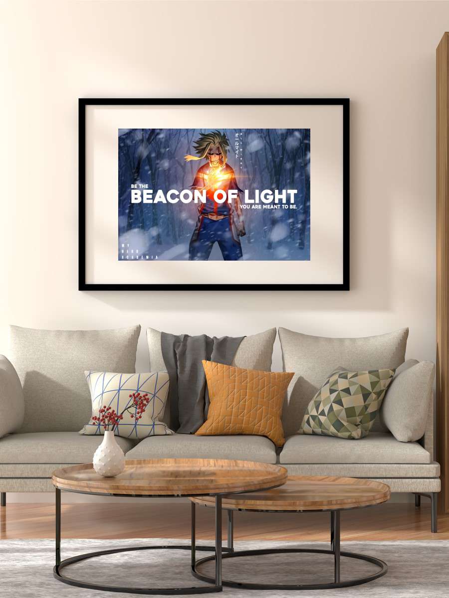 Anime Academia All Might Anime Poster Çerçevesiz Yüksek Kalite Anime Duvar Poster