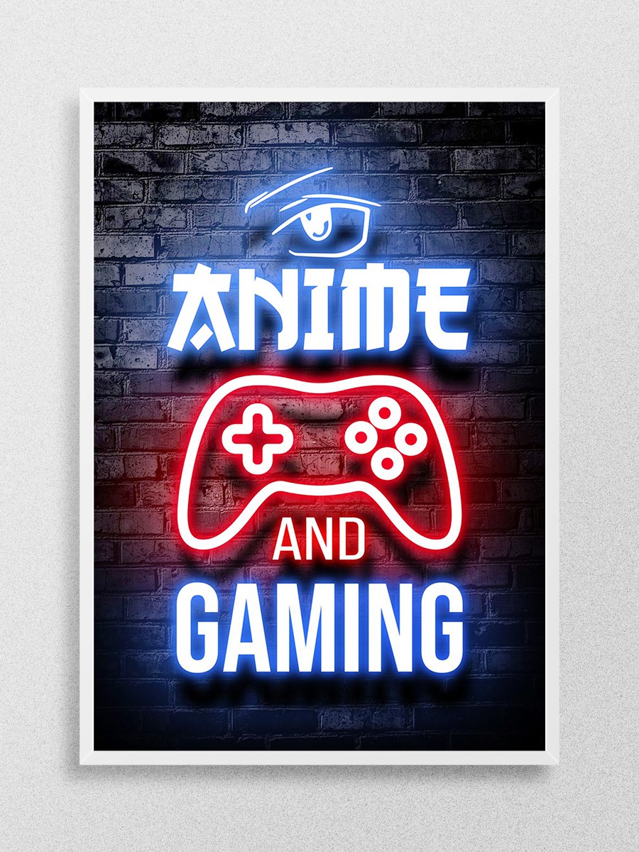 Anime and gaming quote Anime Poster Çerçevesiz Yüksek Kalite Anime Duvar Poster