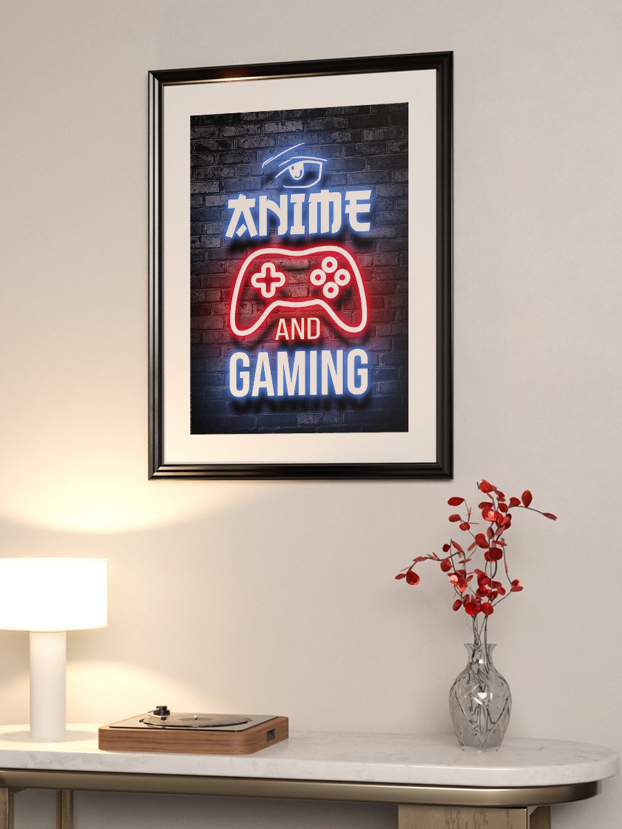 Anime and gaming quote Anime Poster Çerçevesiz Yüksek Kalite Anime Duvar Poster