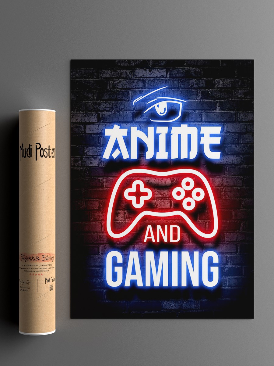 Anime and gaming quote Anime Poster Çerçevesiz Yüksek Kalite Anime Duvar Poster