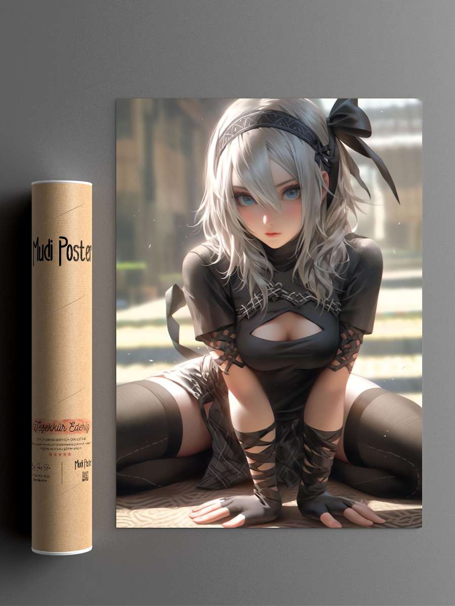 Anime Android Maiden Anime Poster Çerçevesiz Yüksek Kalite Anime Duvar Poster
