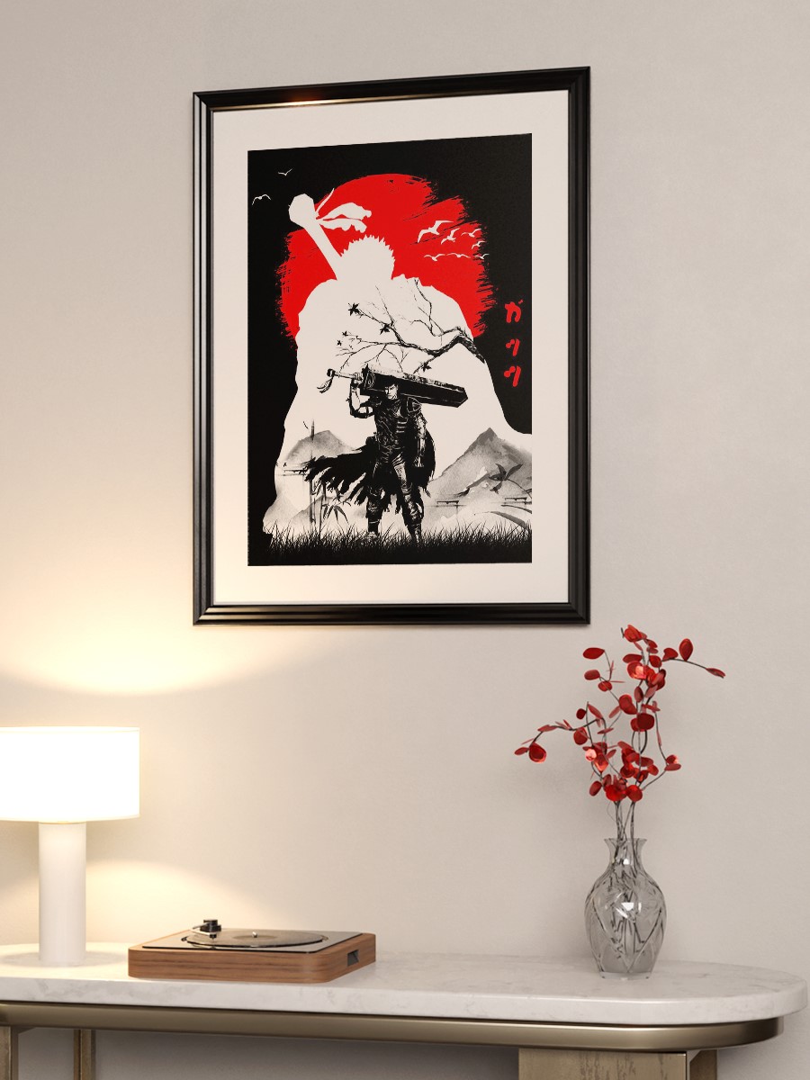 Anime Berserk Guts Anime Poster Çerçevesiz Yüksek Kalite Anime Duvar Poster