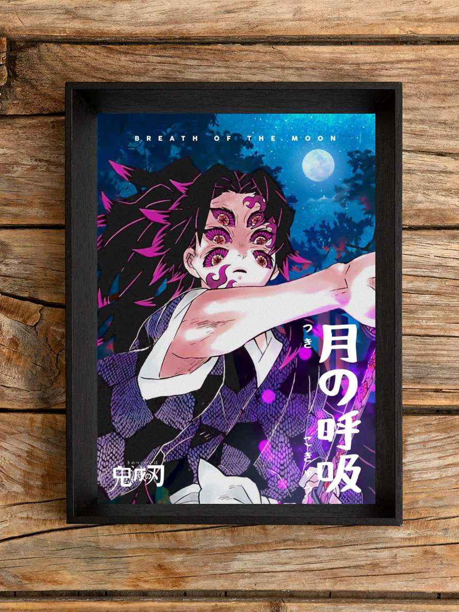 Anime Demon Slayer Moon Anime Poster Çerçevesiz Yüksek Kalite Anime Duvar Poster