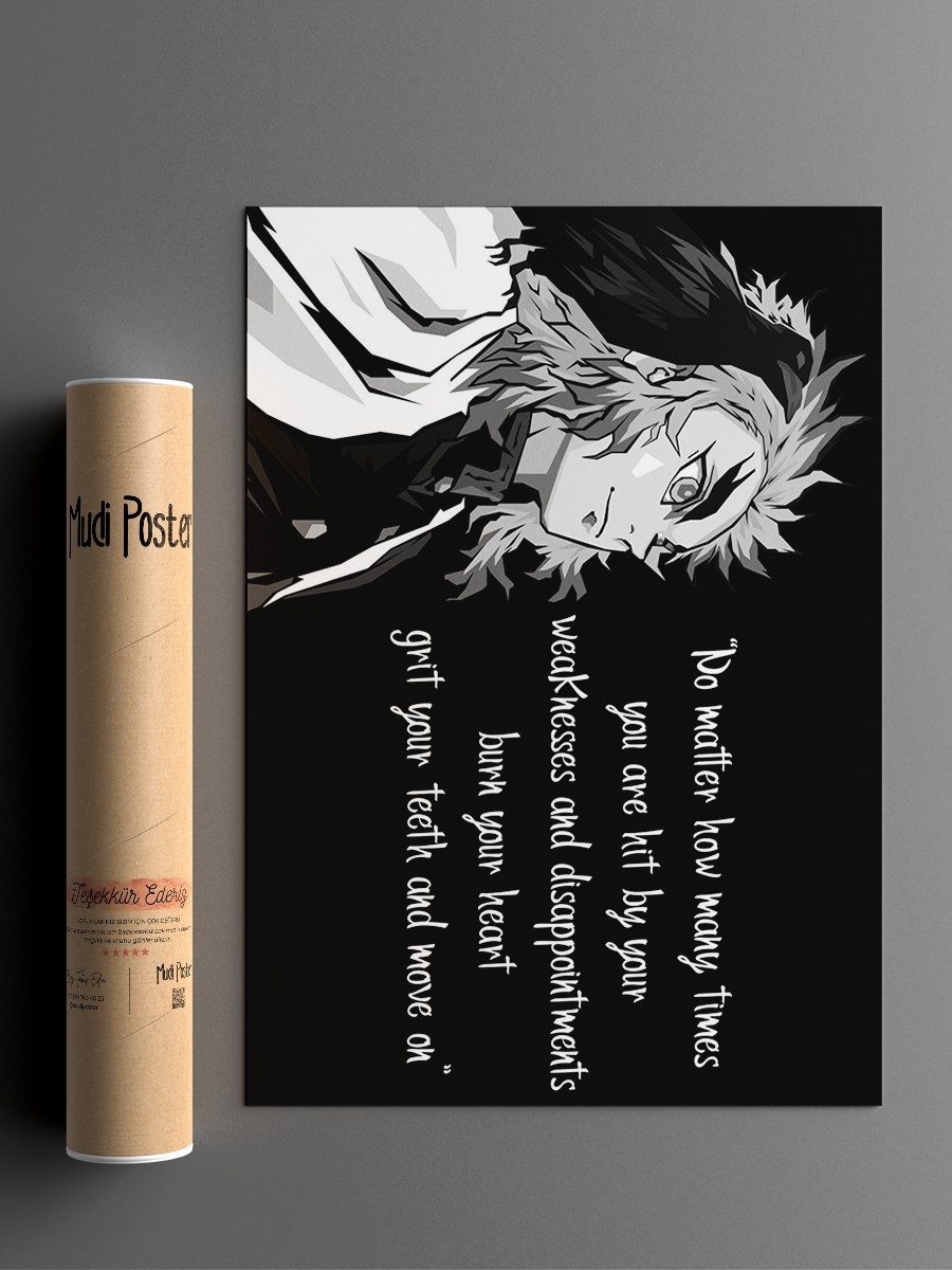 ANIME DEMON SLAYER POPART Anime Poster Çerçevesiz Yüksek Kalite Anime Duvar Poster