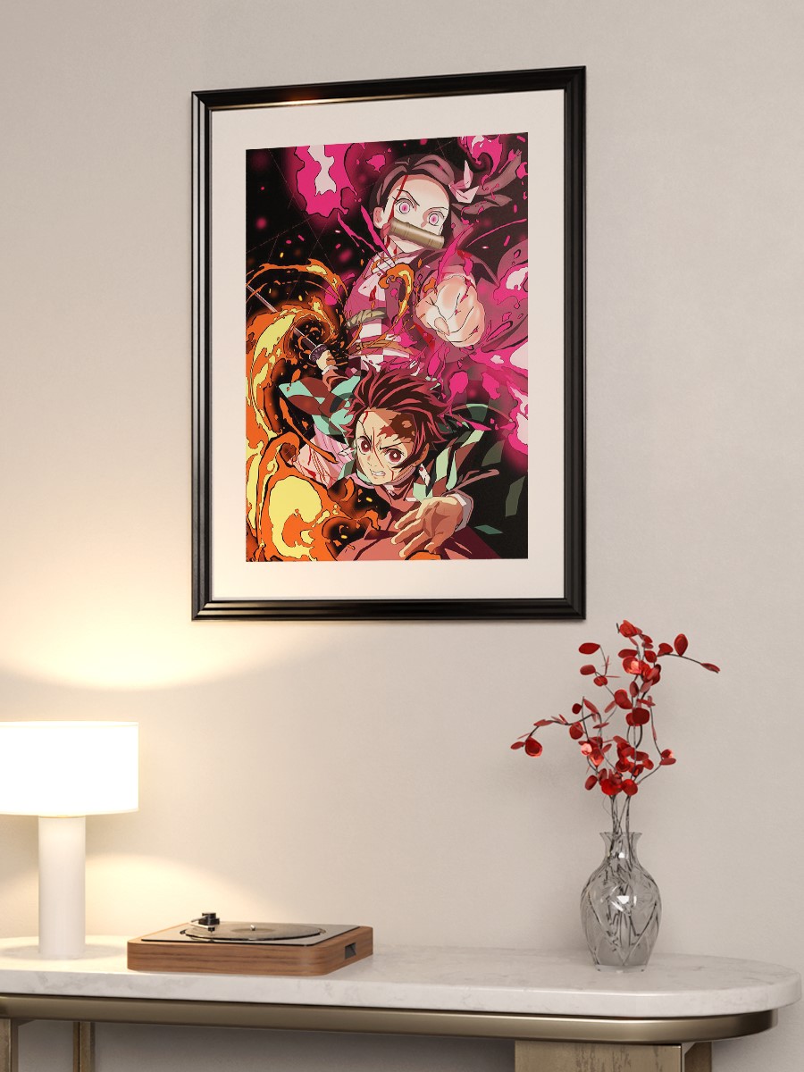 Anime Demon Slayer Anime Poster Çerçevesiz Yüksek Kalite Anime Duvar Poster