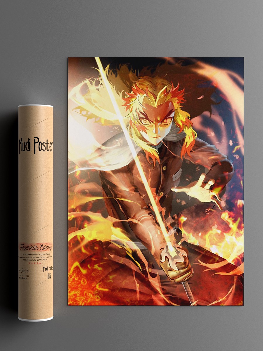 Anime Demon Slayer Anime Poster Çerçevesiz Yüksek Kalite Anime Duvar Poster