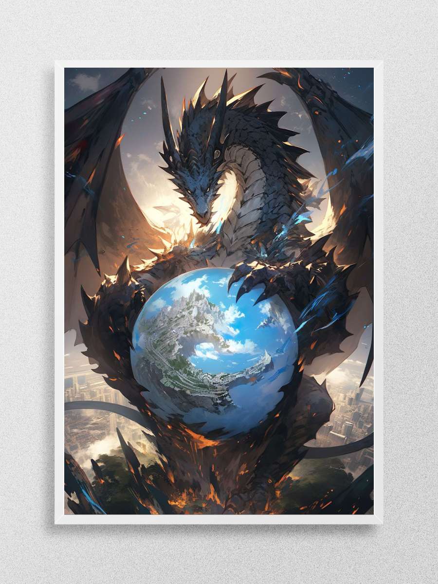 Anime Dragon of the World Anime Poster Çerçevesiz Yüksek Kalite Anime Duvar Poster