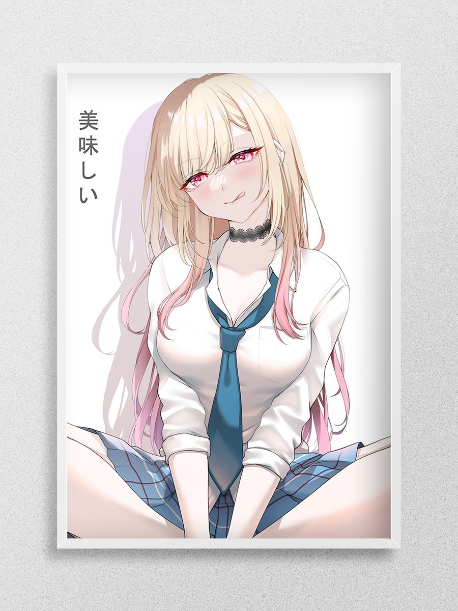 Anime Girl Marin Cosplay Anime Poster Çerçevesiz Yüksek Kalite Anime Duvar Poster