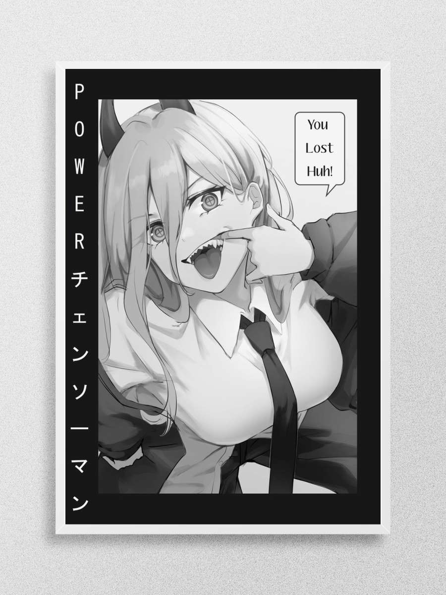 Anime Girl Power Anime Poster Çerçevesiz Yüksek Kalite Anime Duvar Poster