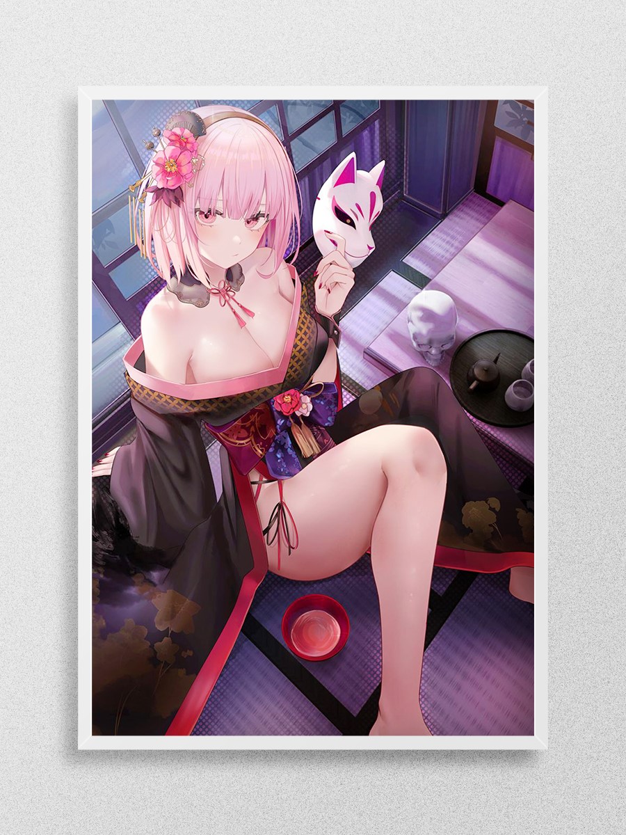 Anime Girl Shinobi Anime Poster Çerçevesiz Yüksek Kalite Anime Duvar Poster