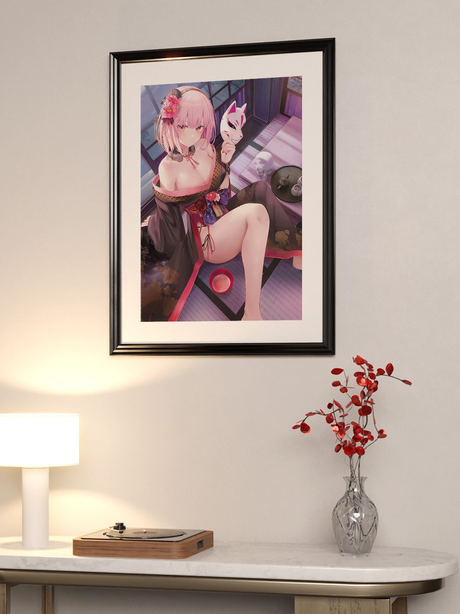 Anime Girl Shinobi Anime Poster Çerçevesiz Yüksek Kalite Anime Duvar Poster