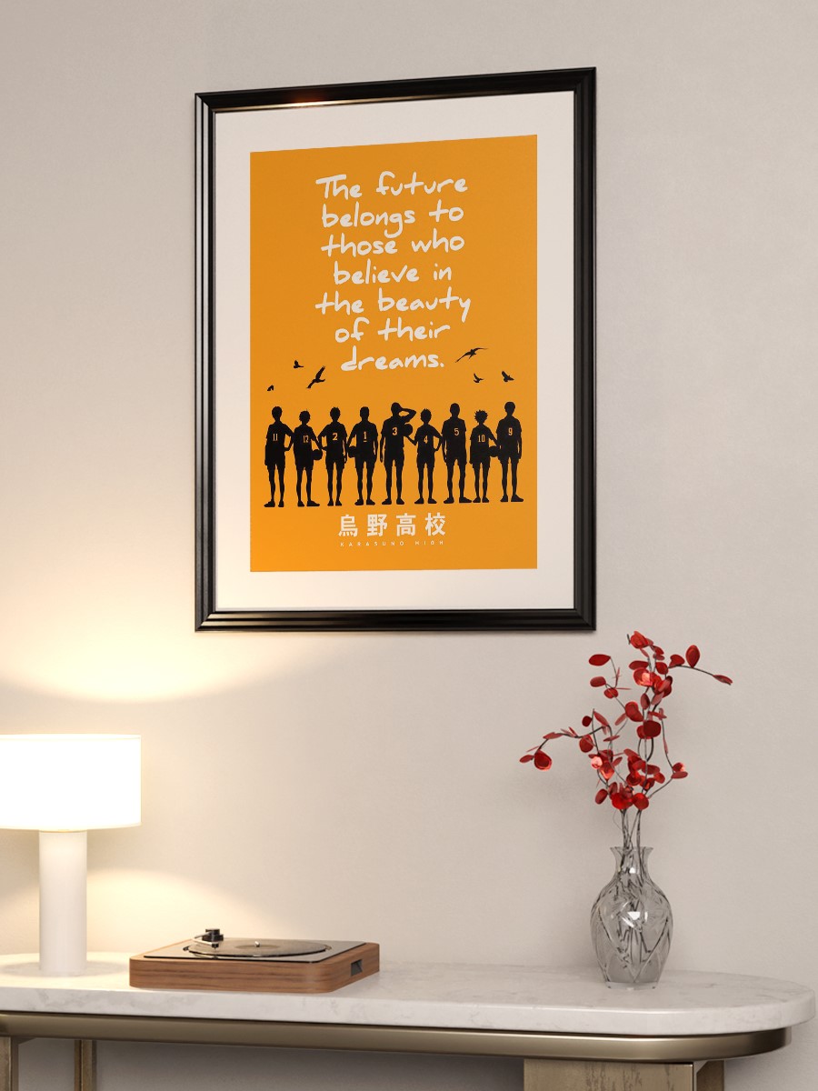 Anime Haikyuu Karasuno Anime Poster Çerçevesiz Yüksek Kalite Anime Duvar Poster