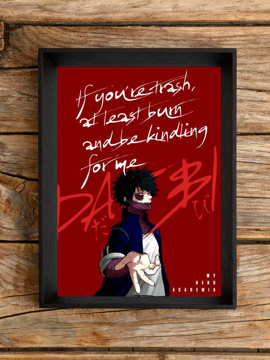 Anime Hero Academia Dabi Anime Poster Çerçevesiz Yüksek Kalite Anime Duvar Poster