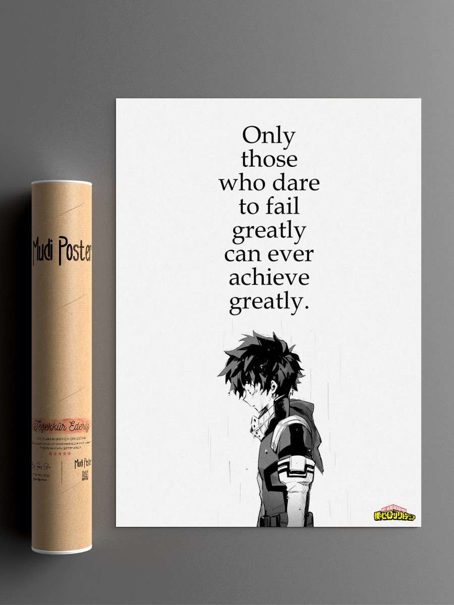 Anime Hero Academia Deku Anime Poster Çerçevesiz Yüksek Kalite Anime Duvar Poster