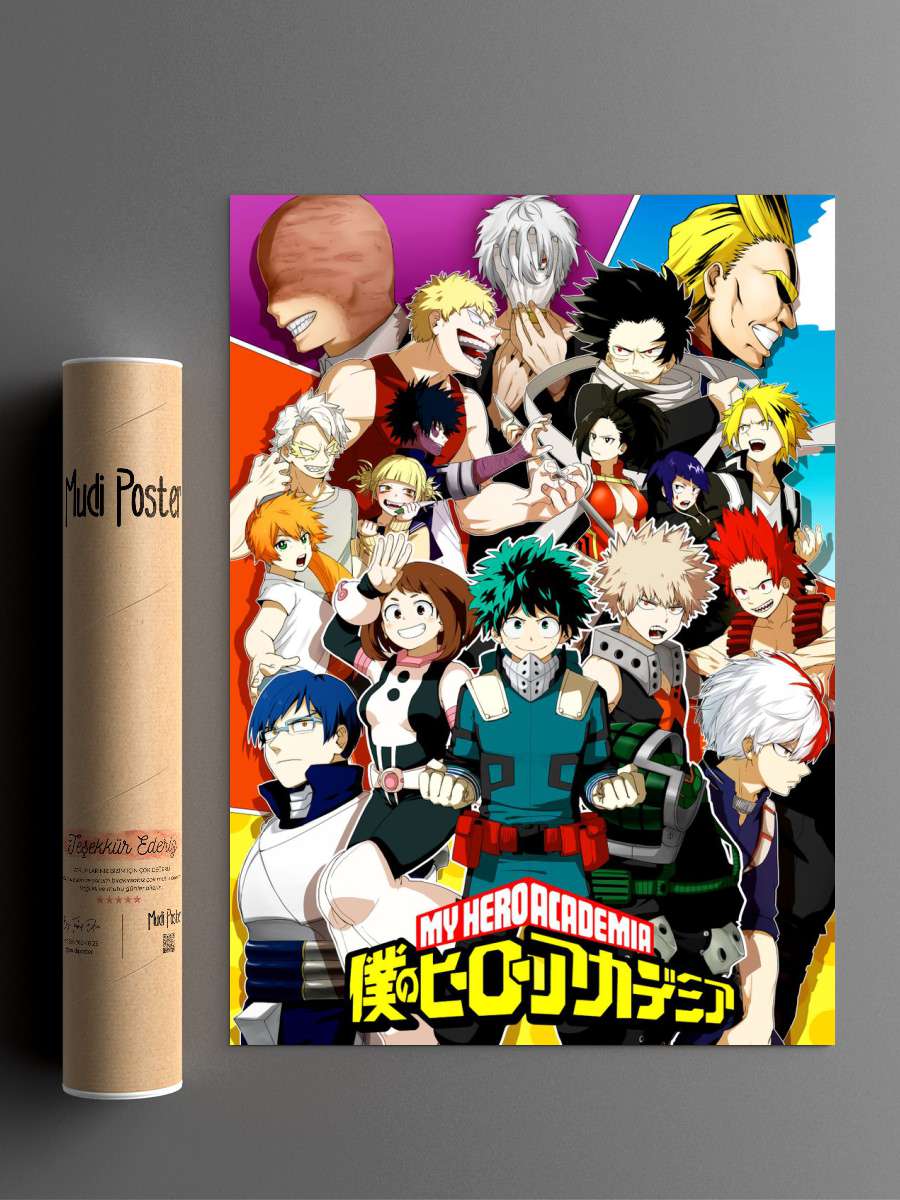 Anime Hero Academia Deku Anime Poster Çerçevesiz Yüksek Kalite Anime Duvar Poster