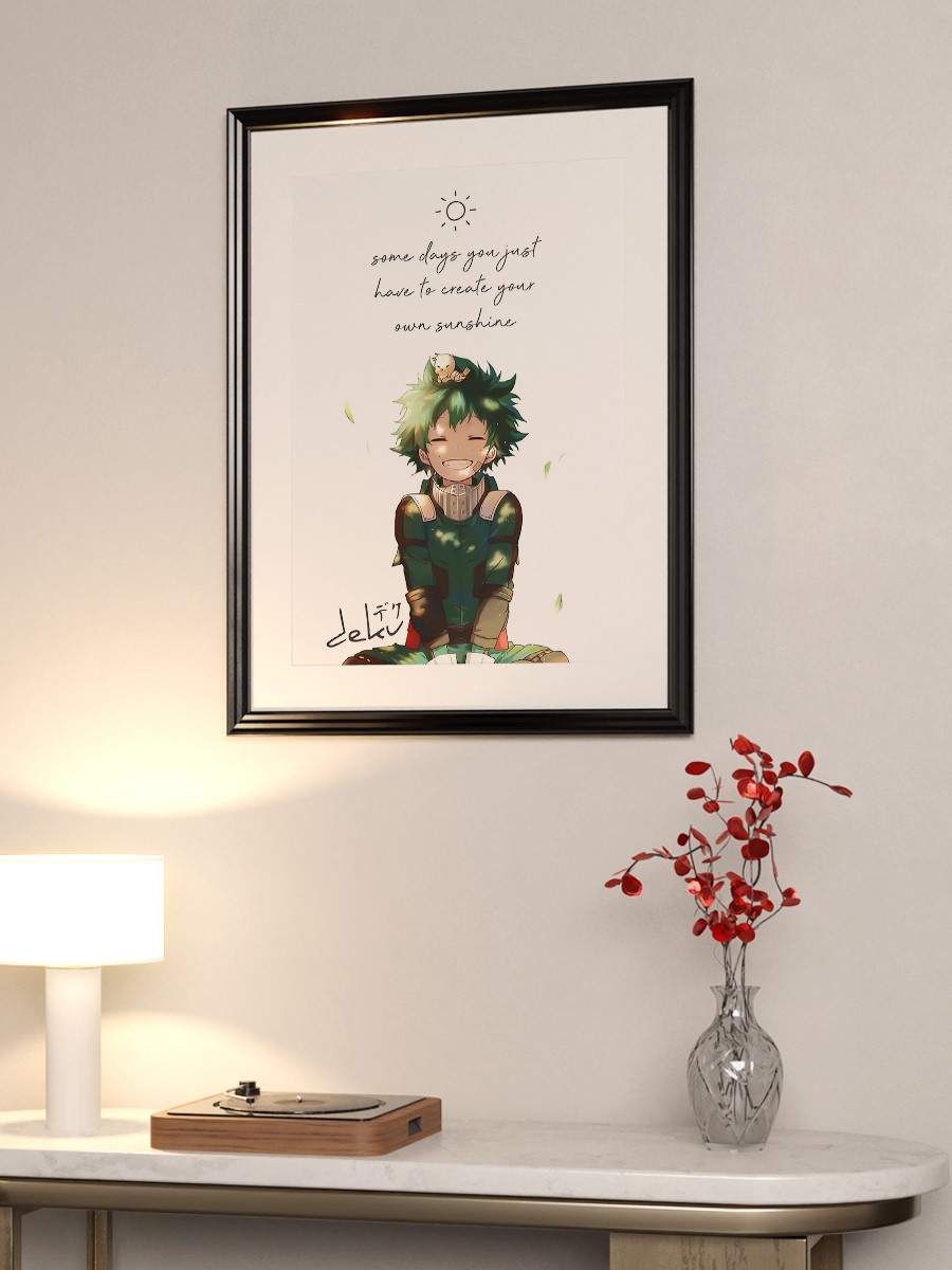 Anime Hero Academia Deku Anime Poster Çerçevesiz Yüksek Kalite Anime Duvar Poster