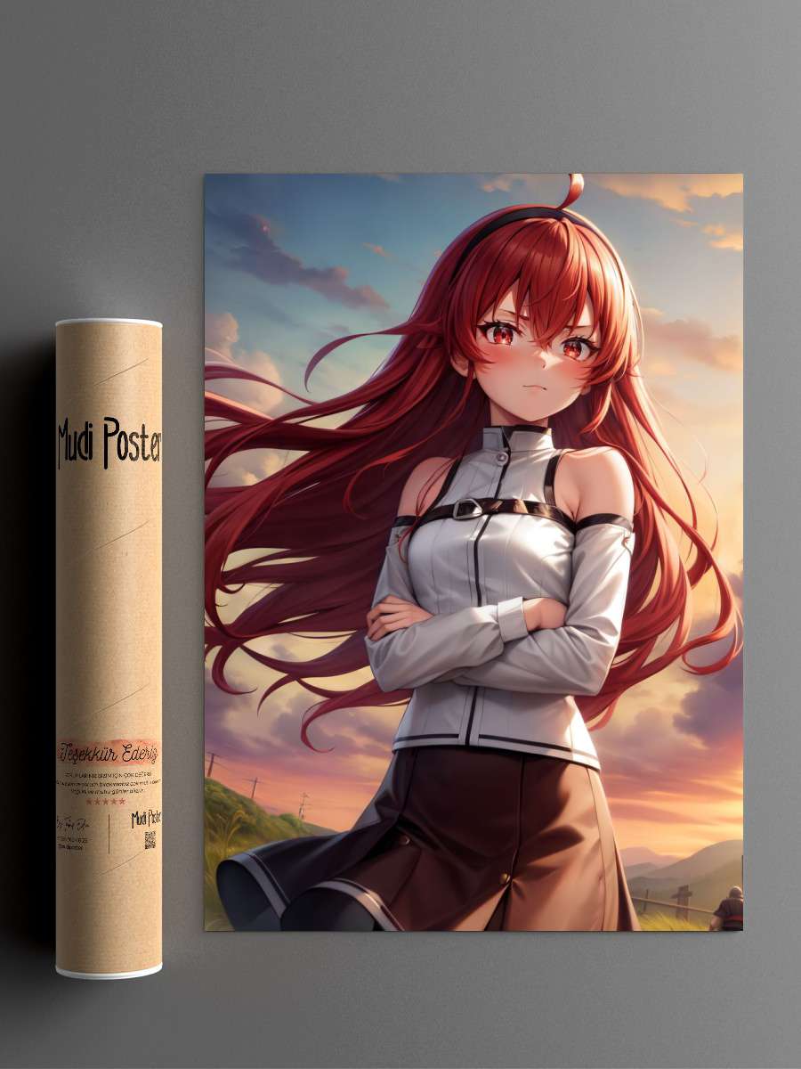 Anime Mushoku Tensei Eris Anime Poster Çerçevesiz Yüksek Kalite Anime Duvar Poster