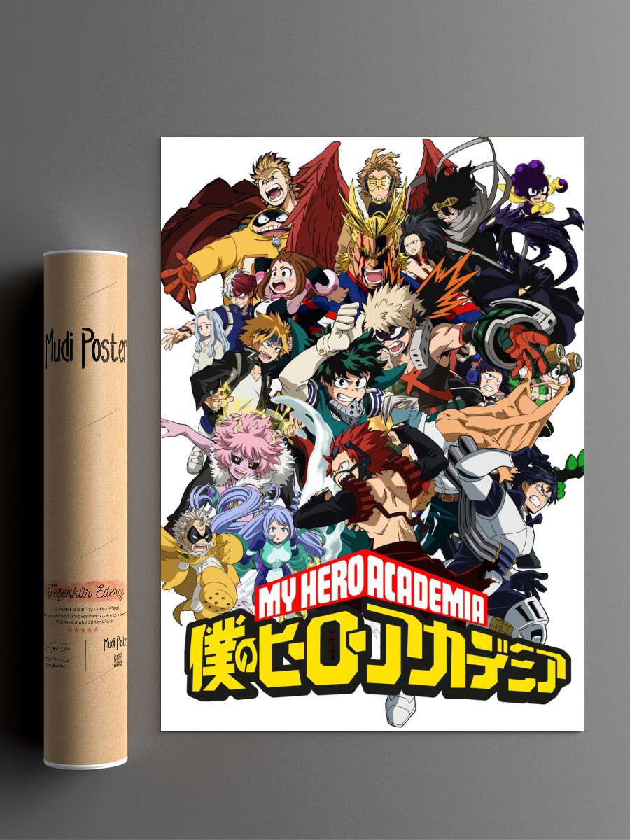 Anime My Hero Academia Anime Poster Çerçevesiz Yüksek Kalite Anime Duvar Poster