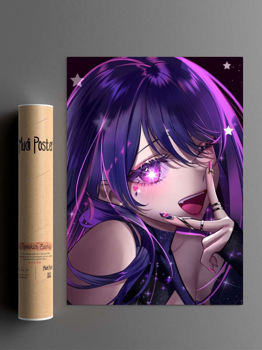 Anime Oshi no ko Anime Poster Çerçevesiz Yüksek Kalite Anime Duvar Poster