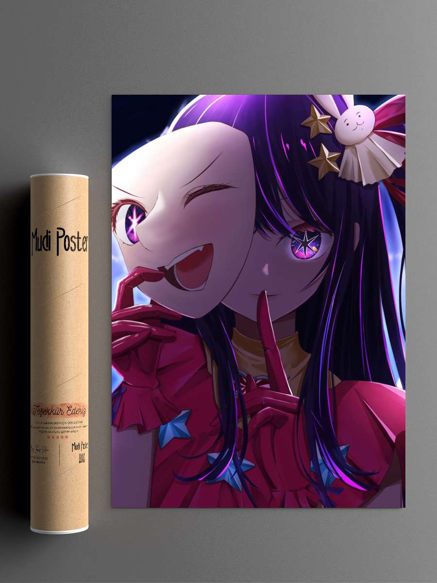 Anime Oshi no ko Anime Poster Çerçevesiz Yüksek Kalite Anime Duvar Poster
