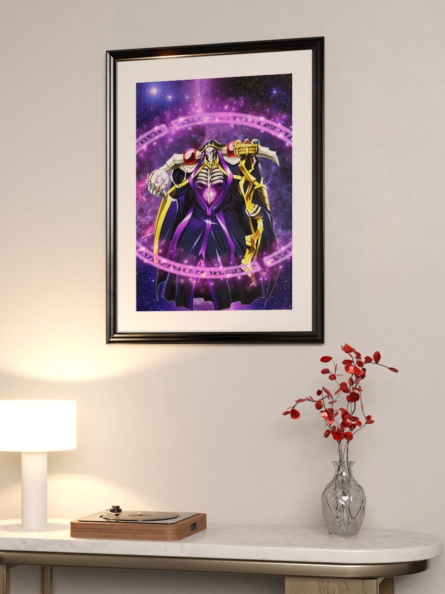 Anime Overlord Ainz Anime Poster Çerçevesiz Yüksek Kalite Anime Duvar Poster
