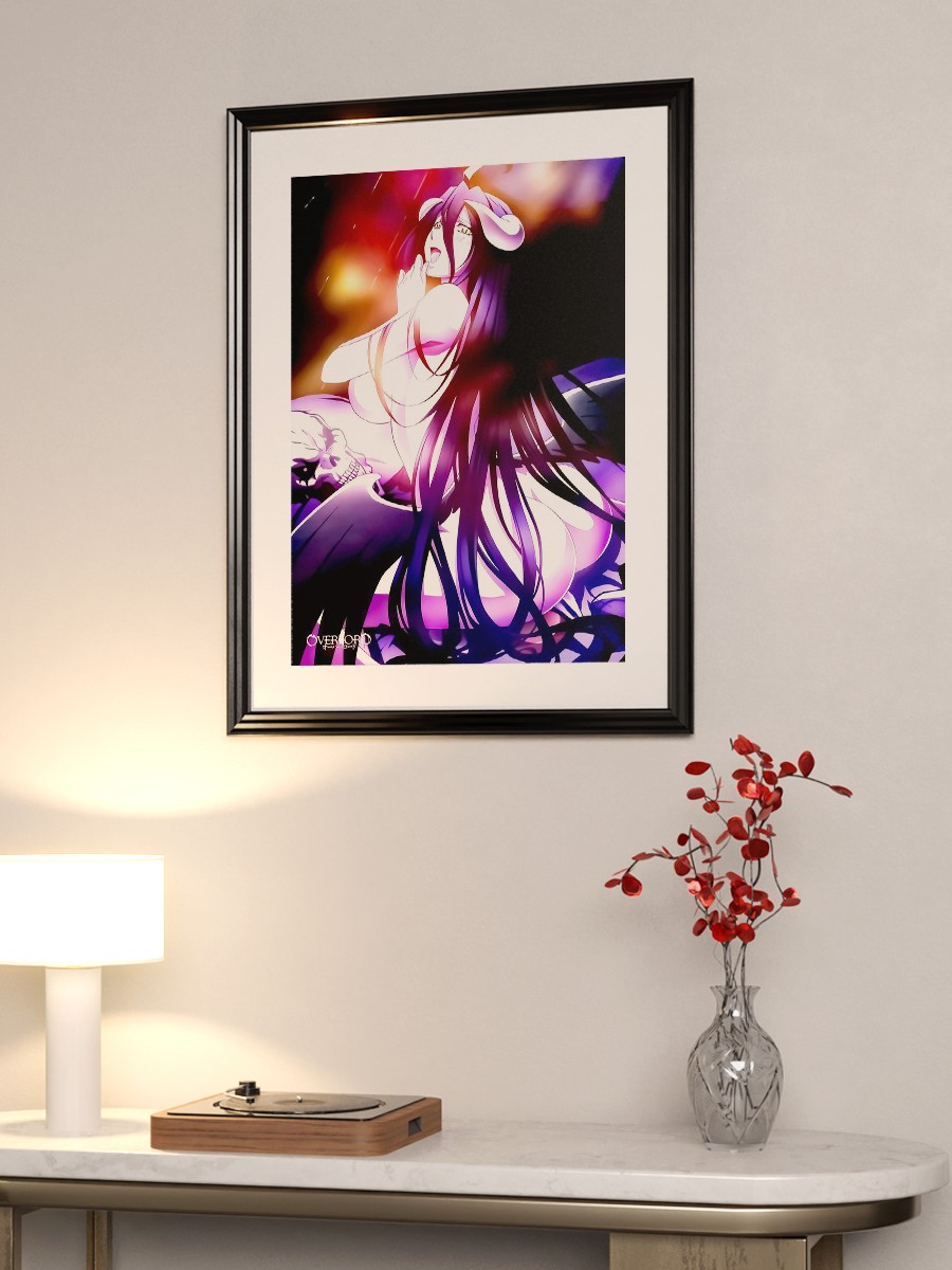 Anime Overlord Art Albedo Anime Poster Çerçevesiz Yüksek Kalite Anime Duvar Poster