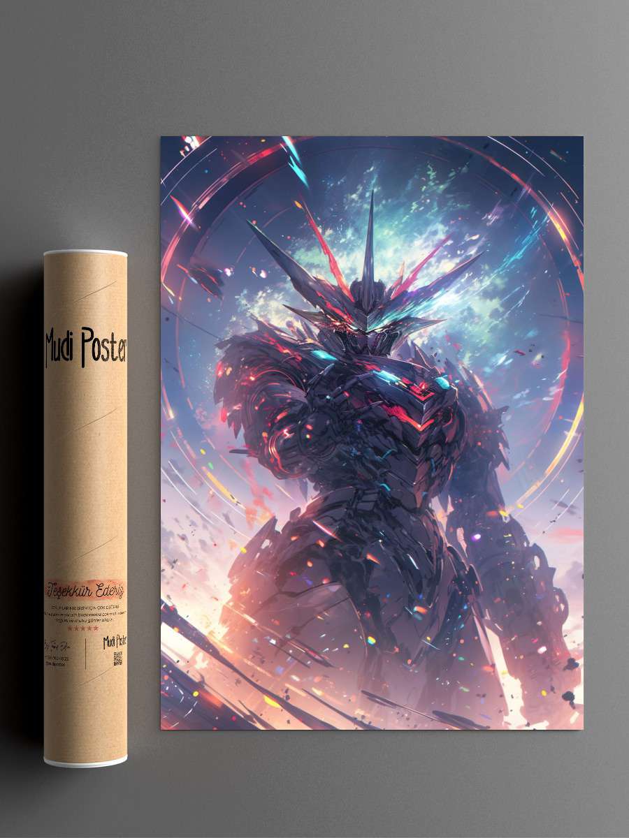 Anime Warrior Anime Poster Çerçevesiz Yüksek Kalite Anime Duvar Poster