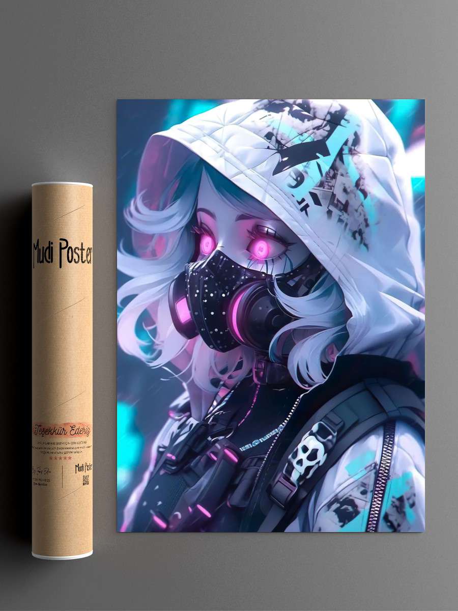 Anime Zombie Girl Anime Poster Çerçevesiz Yüksek Kalite Anime Duvar Poster