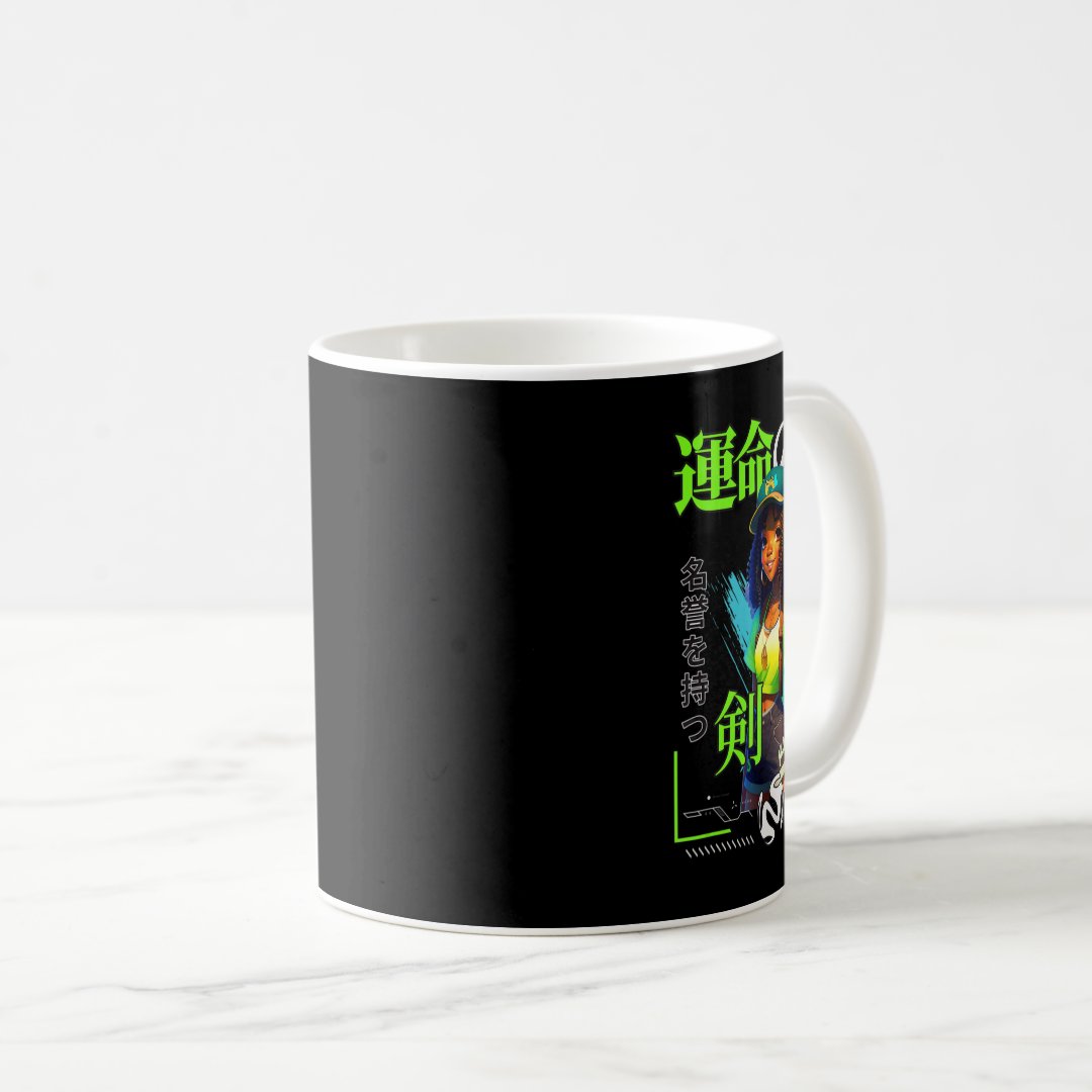 A Girl Who Loves Anime Black Girl Game Lovers Coffee Mug Anime Kupa Bardak Modern Anime Baskılı Kupa