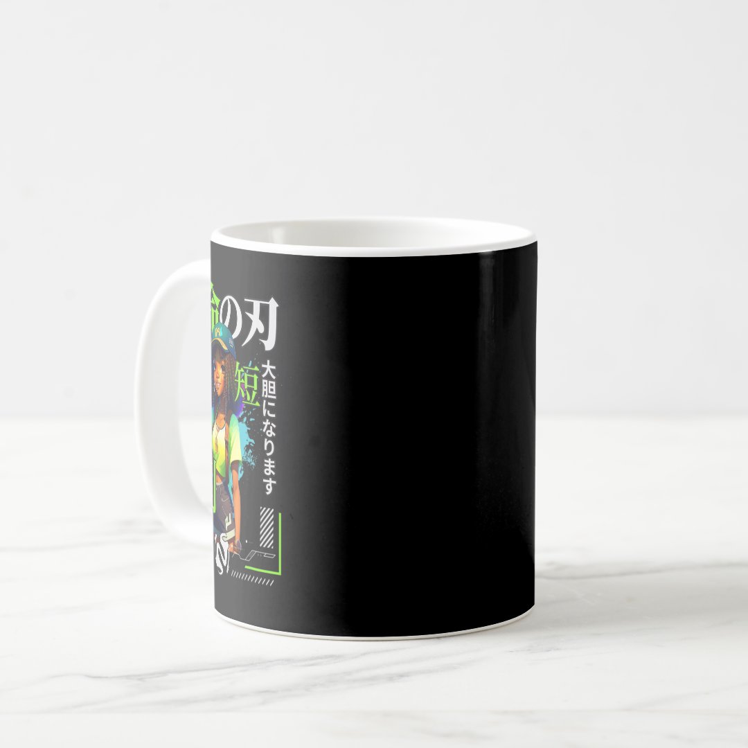 A Girl Who Loves Anime Black Girl Game Lovers Coffee Mug Anime Kupa Bardak Modern Anime Baskılı Kupa