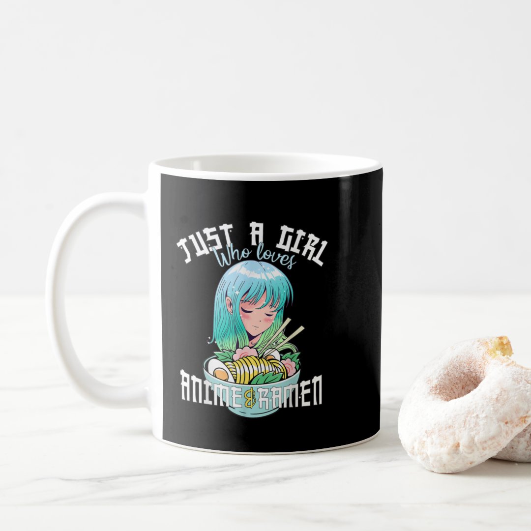 Anime Girl Just a Girl Who Loves Anime 1 Coffee Mug Anime Kupa Bardak Modern Anime Baskılı Kupa