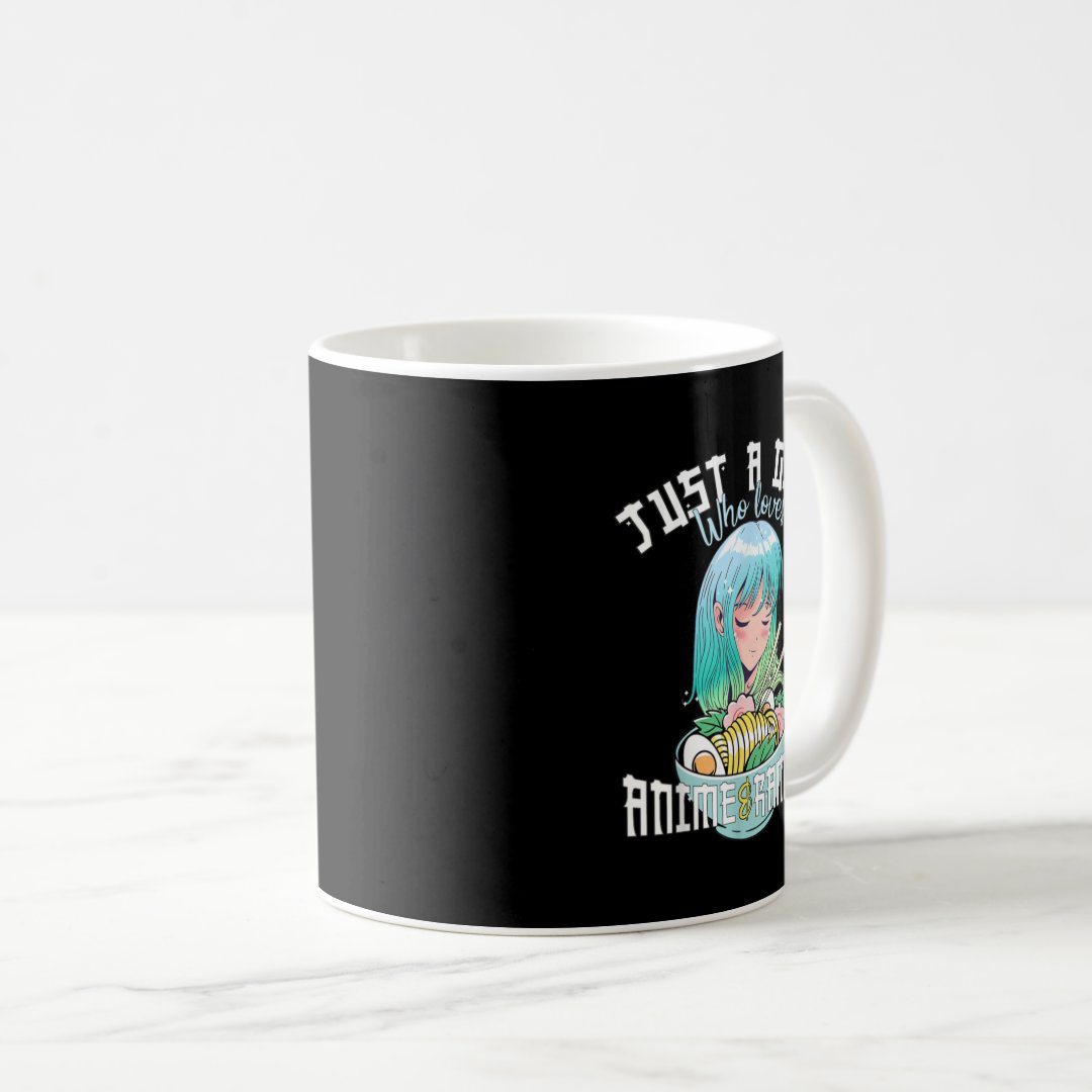 Anime Girl Just a Girl Who Loves Anime 1 Coffee Mug Anime Kupa Bardak Modern Anime Baskılı Kupa