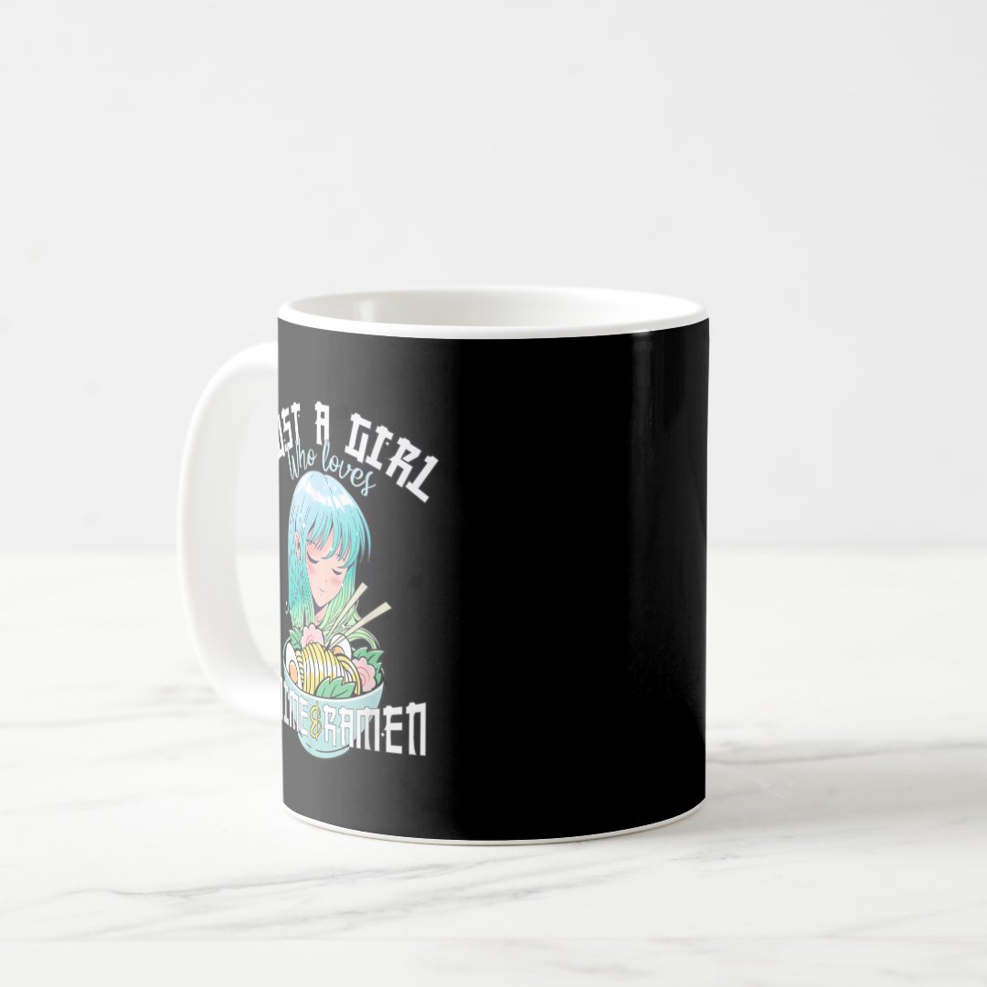 Anime Girl Just a Girl Who Loves Anime 1 Coffee Mug Anime Kupa Bardak Modern Anime Baskılı Kupa