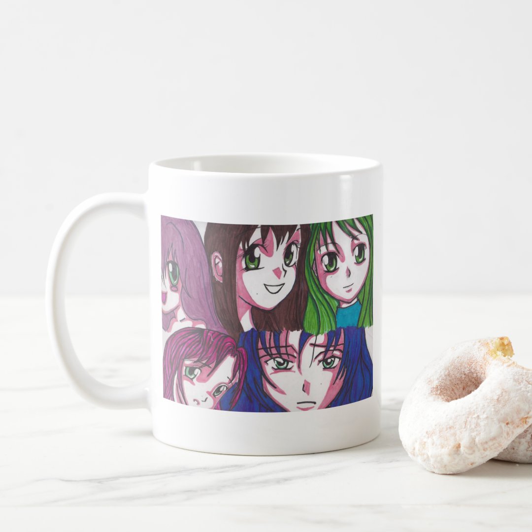 anime girls coffee mug Anime Kupa Bardak Modern Anime Baskılı Kupa
