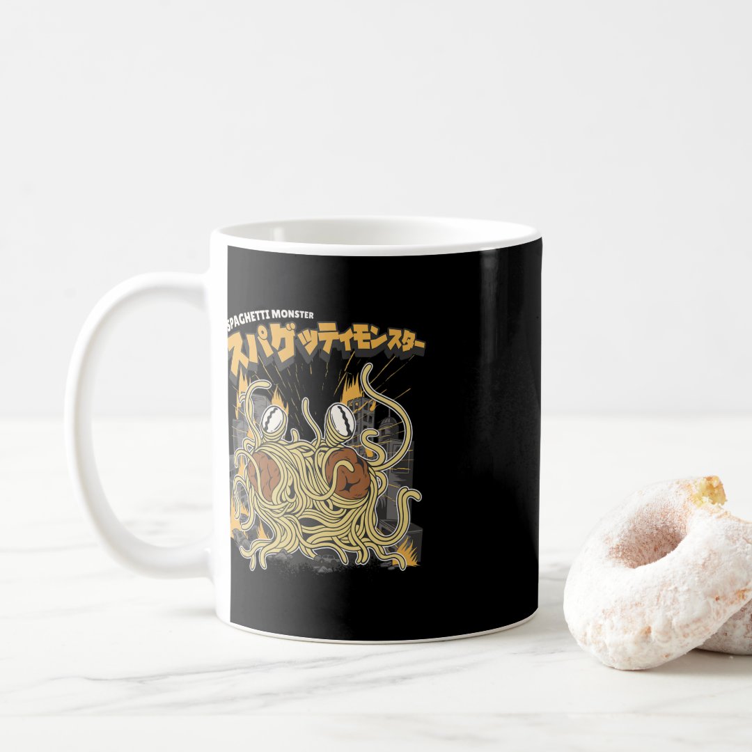 Pasta lover Spaghetti monster anime  Coffee Mug Anime Kupa Bardak Modern Anime Baskılı Kupa