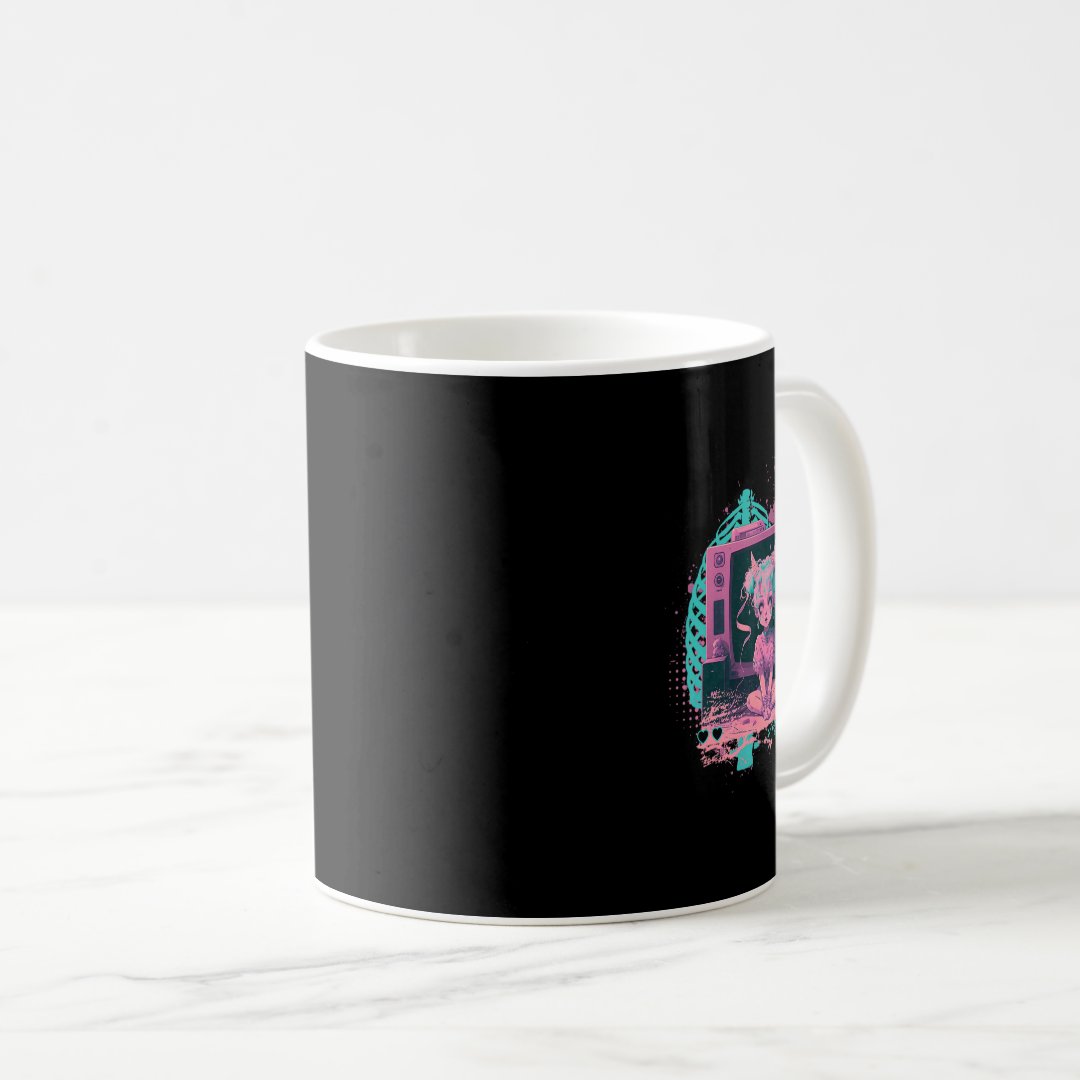Pastel Goth Kawaii Creepy Cute Menhera Sad Anime D Coffee Mug Anime Kupa Bardak Modern Anime Baskılı Kupa