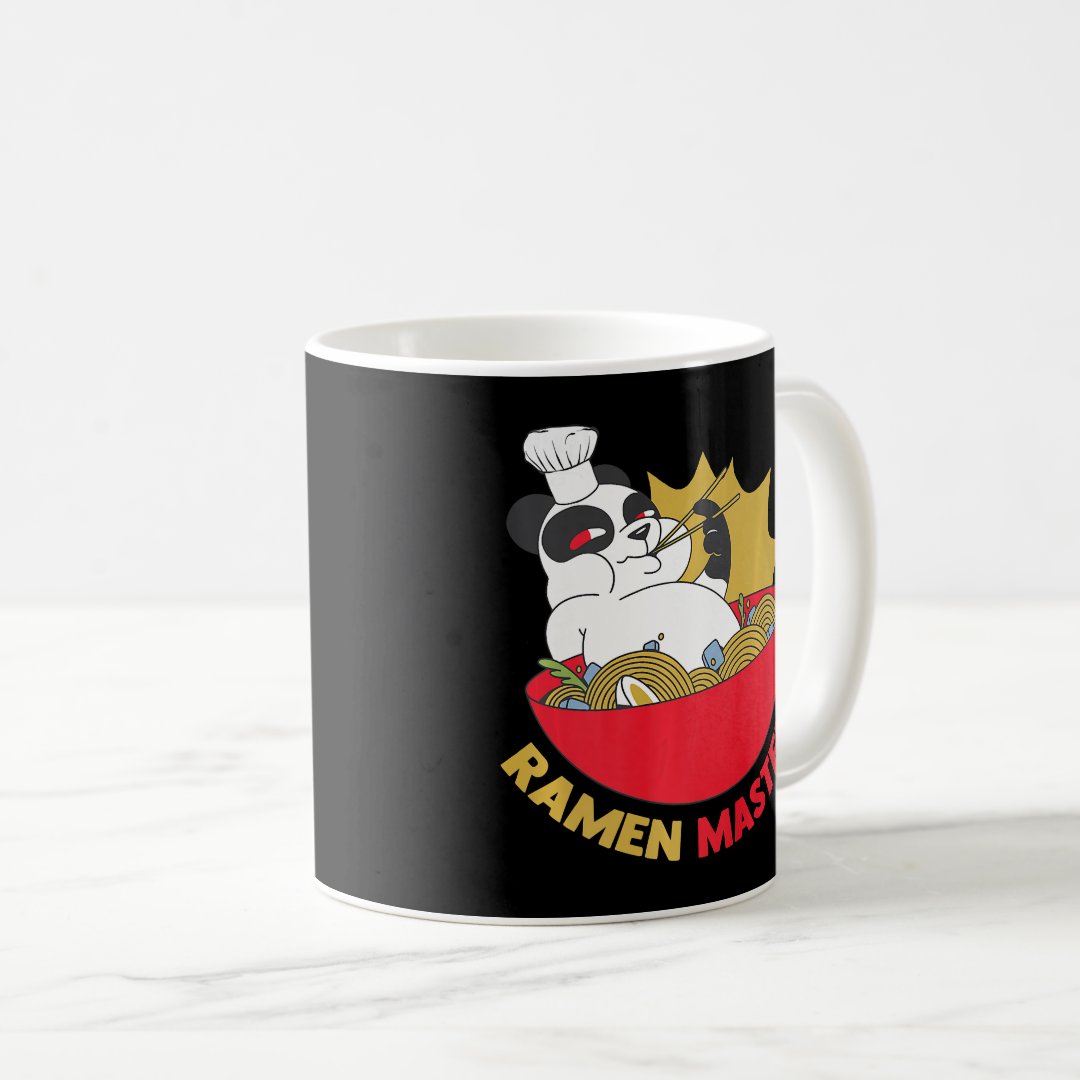 Ramen Master - Anime Animals - Pandas Japanese Aes Coffee Mug Anime Kupa Bardak Modern Anime Baskılı Kupa