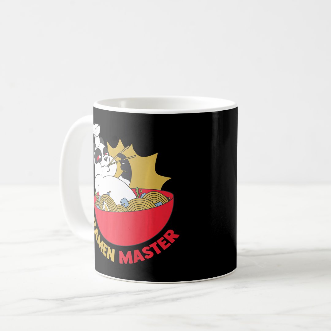Ramen Master - Anime Animals - Pandas Japanese Aes Coffee Mug Anime Kupa Bardak Modern Anime Baskılı Kupa