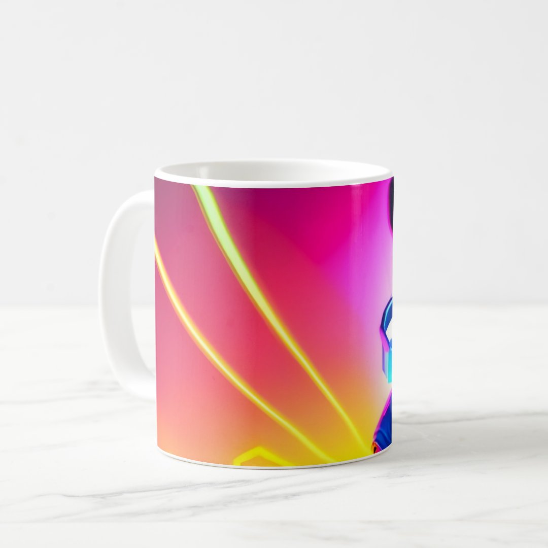 Sci-Fi Anime Cyberpunk Gamer Girl - Coffee Mug Anime Kupa Bardak Modern Anime Baskılı Kupa