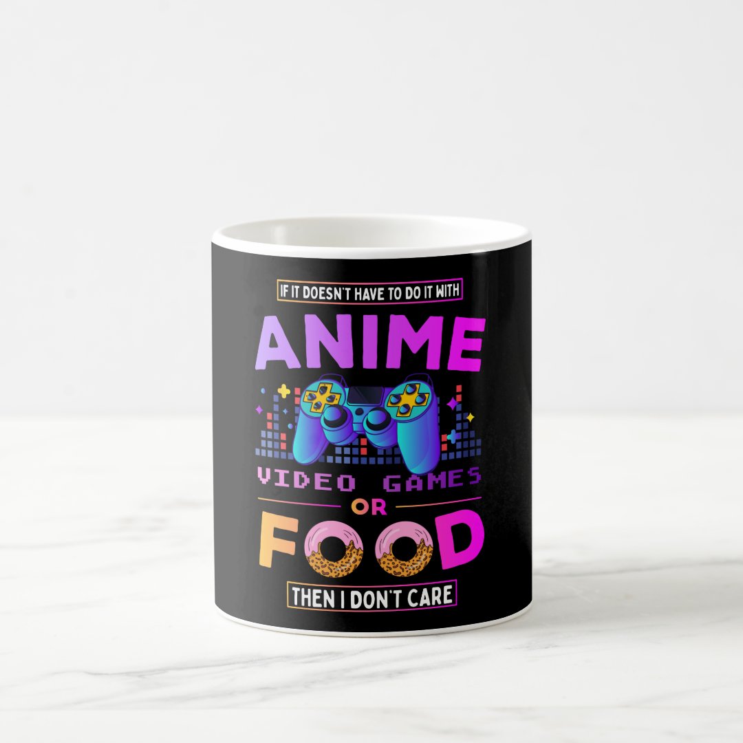 with anime video games or food cool boy present coffee mug Anime Kupa Bardak Modern Anime Baskılı Kupa