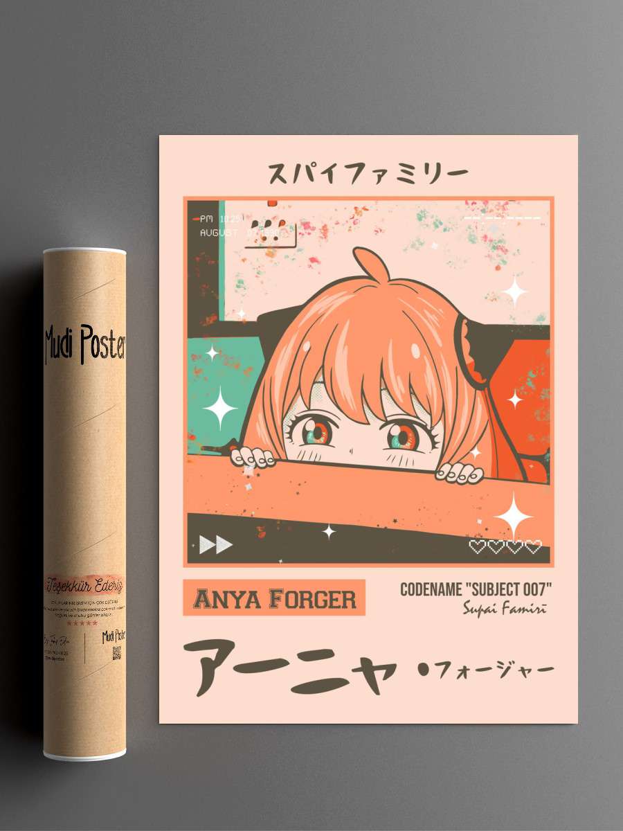 Anya Forger 2 Anime Poster Çerçevesiz Yüksek Kalite Anime Duvar Poster