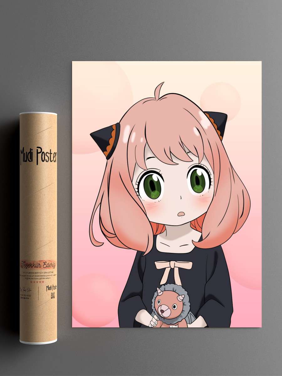 Anya Forger Spy x Fam Anime Poster Çerçevesiz Yüksek Kalite Anime Duvar Poster