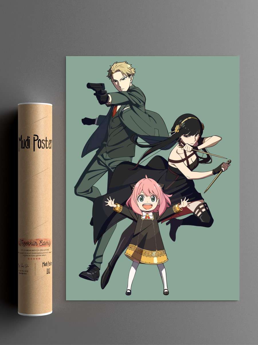 Anya spy x family Anime Poster Çerçevesiz Yüksek Kalite Anime Duvar Poster