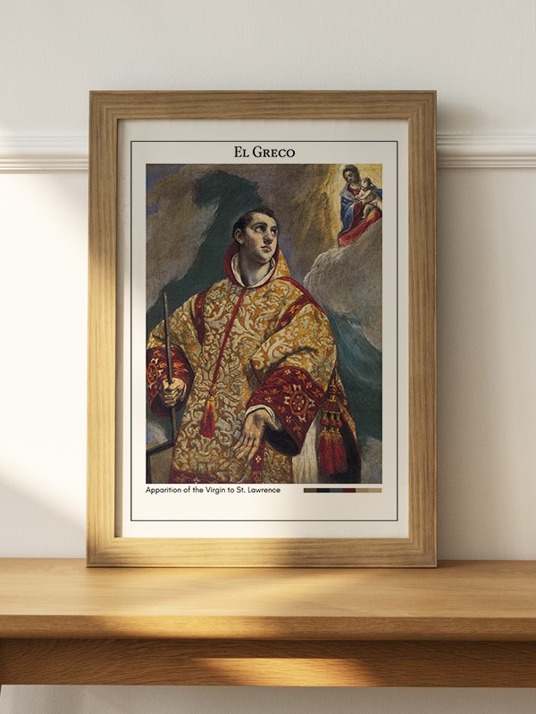 El Greco Apparition of the Virgin to St. Lawrence Poster