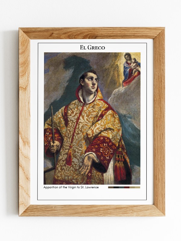 El Greco Apparition of the Virgin to St. Lawrence Poster