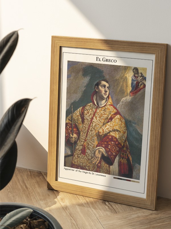 El Greco Apparition of the Virgin to St. Lawrence Poster