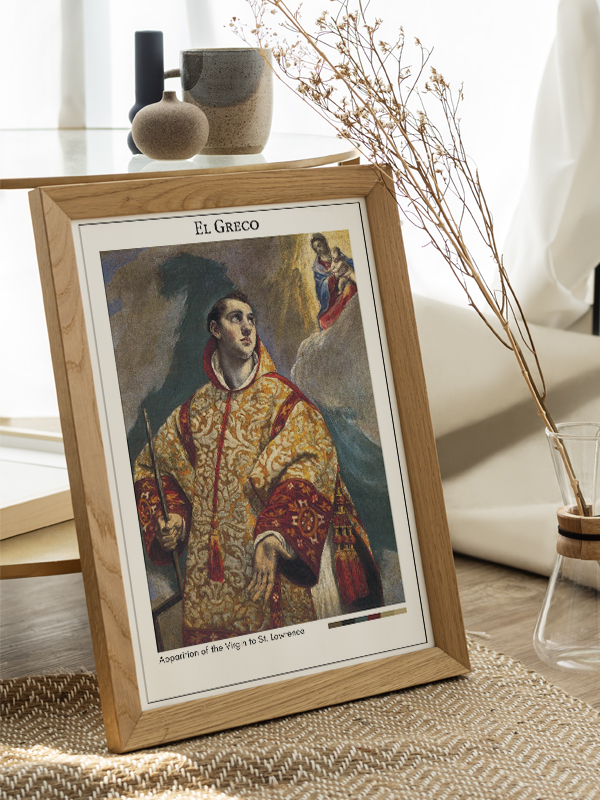 El Greco Apparition of the Virgin to St. Lawrence Poster
