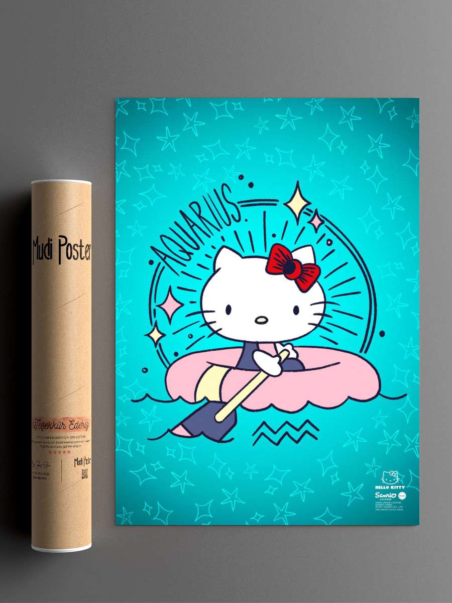 Aquarius Anime Poster Çerçevesiz Yüksek Kalite Anime Duvar Poster