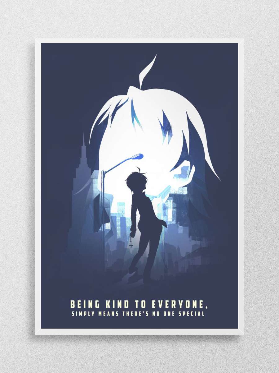 Araragi Koyomi Anime Poster Çerçevesiz Yüksek Kalite Anime Duvar Poster